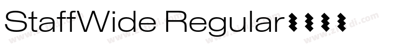 StaffWide Regular字体转换